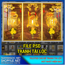 file psd tranh tai loc 2023